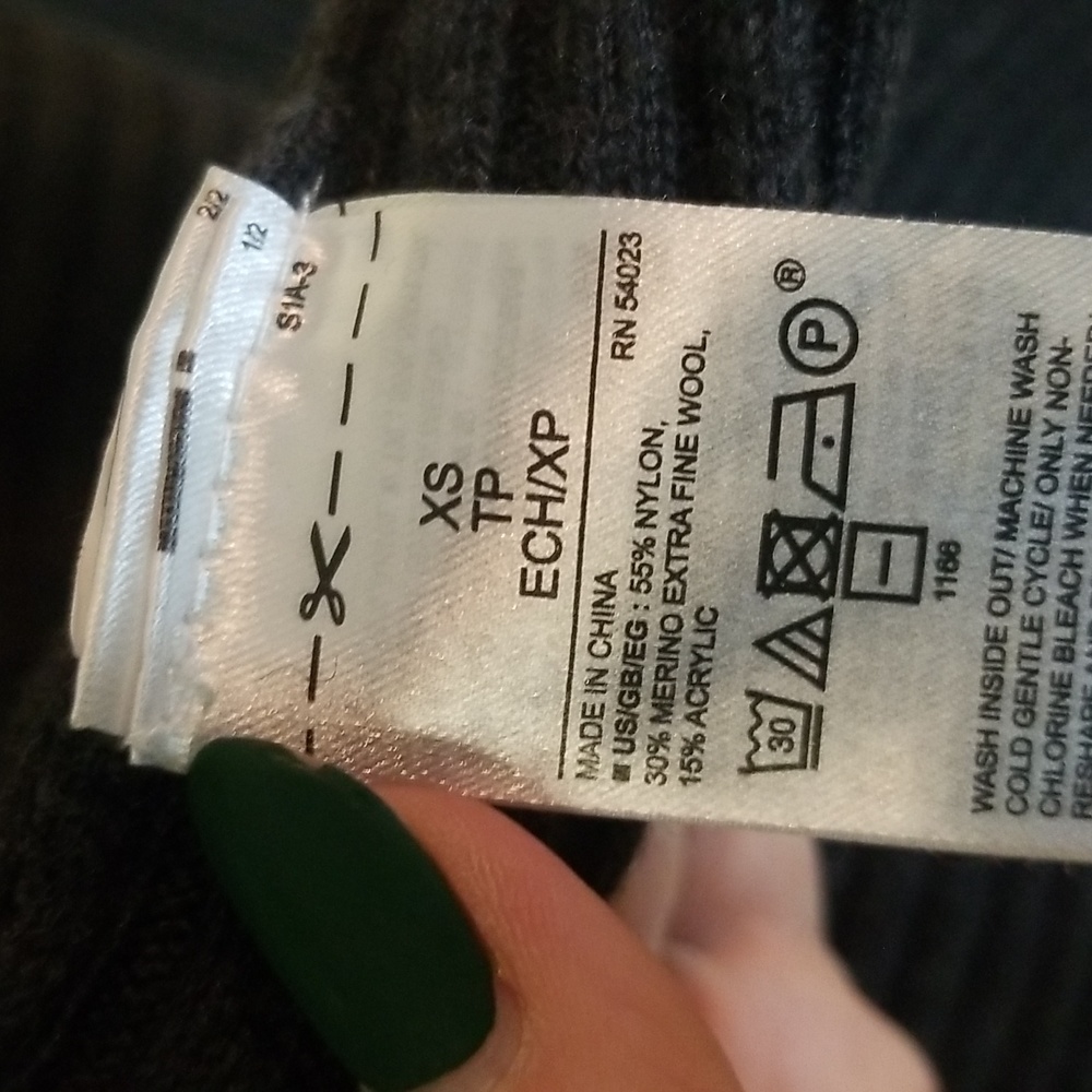 Gap Ribbed Merino Open Front Cardigan - Picture 7 of 7